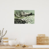 大西洋の難破船 – 1873 ポスター (キッチン)