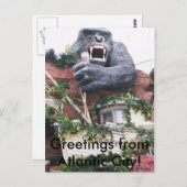 大西洋はがきよりの挨拶 ポストカード (正面/裏面)