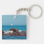 大西洋を航行する キーホルダー (裏面)