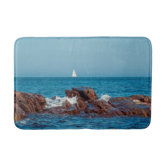 大西洋を航行する バスマット (正面)