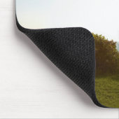 大西洋を見落とす公園のベンチ マウスパッド (コーナー)