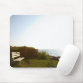 大西洋を見落とす公園のベンチ マウスパッド (マウス)