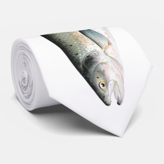 大西洋サケの魚 ネクタイ (ロール)