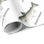 大西洋サケはパターンを採取します ラッピングペーパー (ロールコーナー)