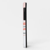 大西洋ストライプのピンク名の横のiPhoneケース Case-Mate iPhoneケース (裏面/左)