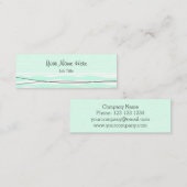 大西洋ストライプの名刺スキニーアクア スキニー名刺 (正面/裏面)