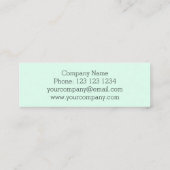 大西洋ストライプの名刺スキニーアクア スキニー名刺 (裏面)