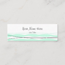 大西洋ストライプの名刺スキニーホワイト スキニー名刺