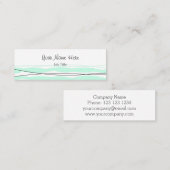 大西洋ストライプの名刺スキニーホワイト スキニー名刺 (正面/裏面)
