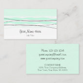 大西洋ストライプの名刺緑 名刺 (正面/裏面)