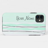 大西洋ストライプの'名前'垂直iPhoneケース Case-Mate iPhoneケース (裏面(横))