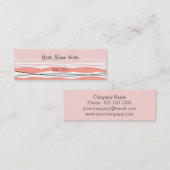 大西洋ストライプピンクの名刺スキニーピンク スキニー名刺 (正面/裏面)