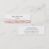 大西洋ストライプピンクの名刺スキニー スキニー名刺 (正面/裏面)