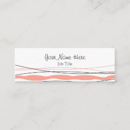 大西洋ストライプピンクの名刺スキニー スキニー名刺