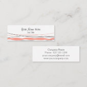 大西洋ストライプピンクの名刺スキニー スキニー名刺 (正面/裏面)