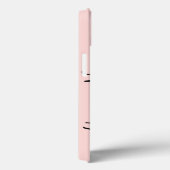 大西洋ストライプピンクネーム縦iPadケース Case-Mate iPhoneケース (裏面 / 右)