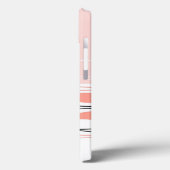 大西洋ストライプピンク水平iPad Miniケース Case-Mate iPhoneケース (裏面 / 左)