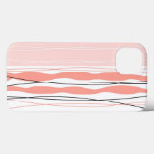 大西洋ストライプピンク縦型iPadケース Case-Mate iPhoneケース (裏面 (横))