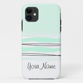 大西洋ストライプ名（横型iPhone 5ケース） iPhone 11 ケース