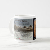 大西洋セイウチは絶滅寸前です コーヒーマグカップ (正面左)