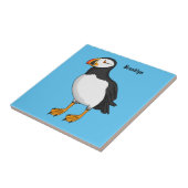 大西洋パフィンイラストレーション タイル (側面)