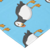大西洋パフィンイラストレーション テーブルクロス (アングル)