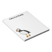 大西洋パフィンイラストレーション ノートパッド (アングル)