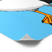 大西洋パフィンイラストレーション ポスター (角)