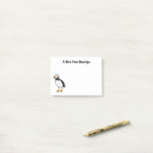 大西洋パフィンイラストレーション ポストイット (デスク上)