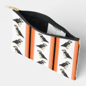 大西洋パフィンジッパーパウチ アクセサリーポーチ (見開き)