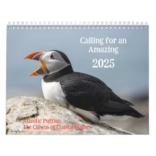 大西洋パフィン2025カレンダー カレンダー (カバー)