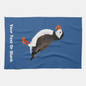 大西洋パフィン キッチンタオル (横)