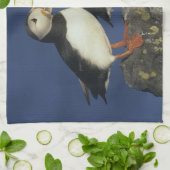 大西洋パフィン キッチンタオル (折り畳み)