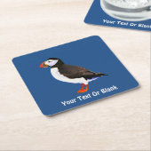 大西洋パフィン スクエアペーパーコースター (アングル)