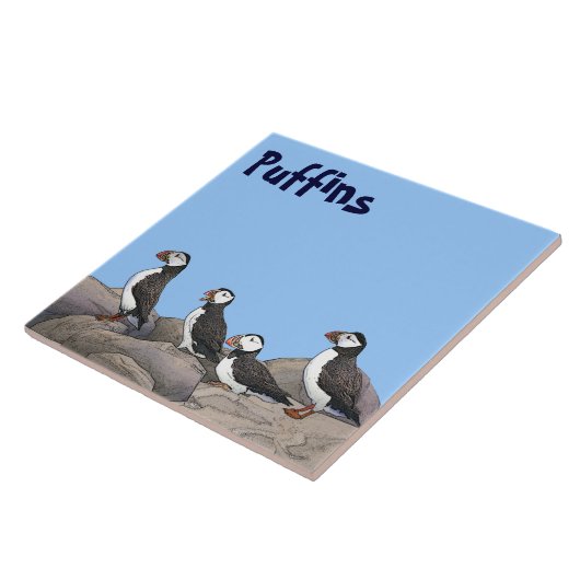 大西洋パフィン タイル (側面)