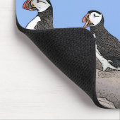 大西洋パフィン マウスパッド (コーナー)