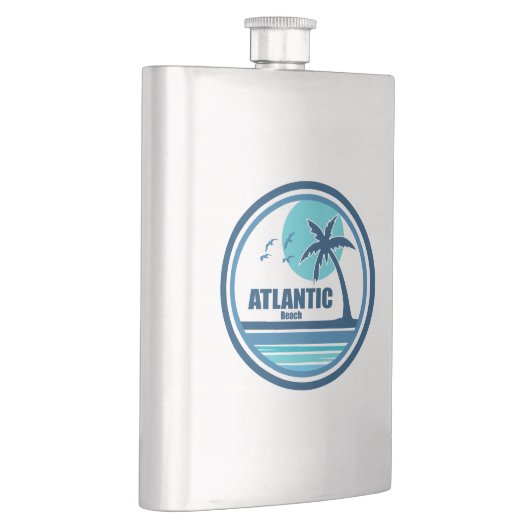 大西洋ビーチノースカロライナのヤシの木の鳥 フラスク (右)