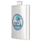 大西洋ビーチノースカロライナのヤシの木の鳥 フラスク (左)