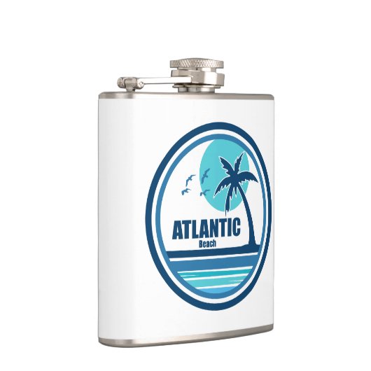 大西洋ビーチノースカロライナのヤシの木の鳥 フラスク (右)