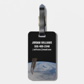 大西洋中部低気圧システム。 ラゲッジタグ (裏面縦)