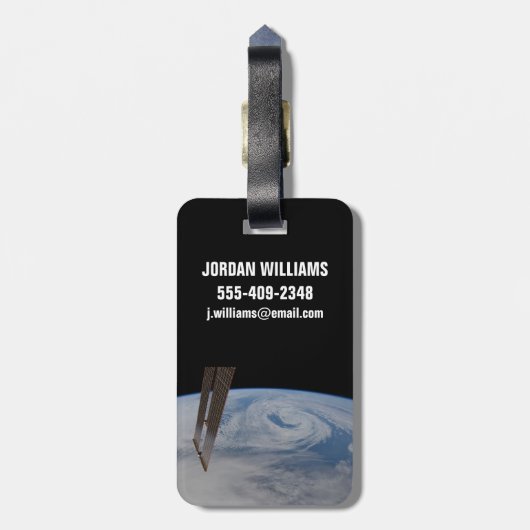 大西洋中部低気圧システム。 ラゲッジタグ (裏面縦)