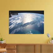 大西洋国際的上のSpce駅 キャンバスプリント (インサイチュ (リビング))