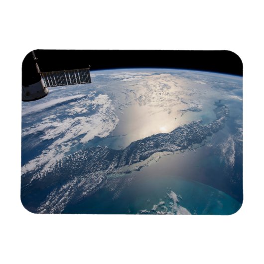 大西洋国際的上のSpce駅 マグネット (横)