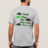 大西洋岸東海岸ハッピーライフ魚 Tシャツ (裏面)