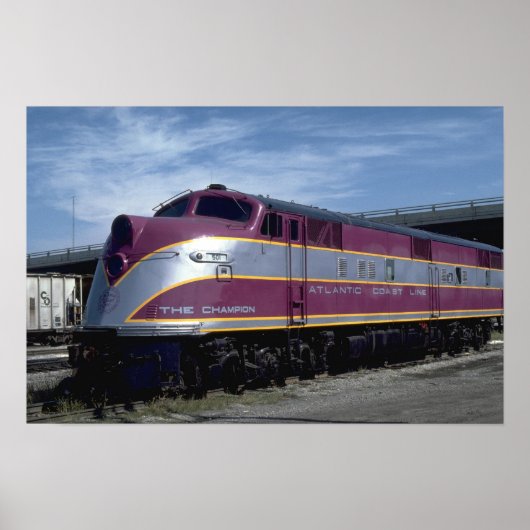 大西洋岸線EMD E-6A、1940年代のヴィンテージ ポスター (正面)