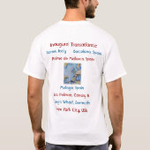 大西洋横断の夢みる人-人のTシャツ Tシャツ (裏面)