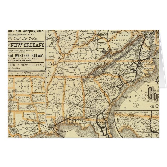 大西洋沿岸線の地図 (正面横)