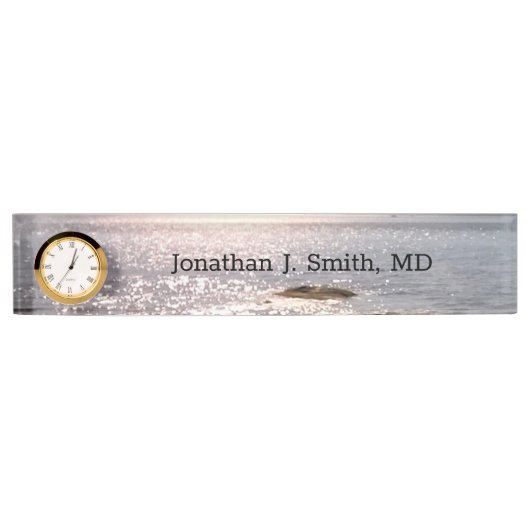 大西洋海きらめく海 デスクネームプレート (正面)