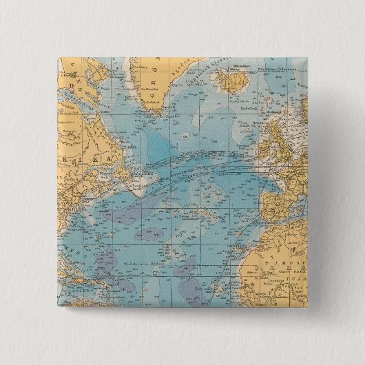 大西洋海図 缶バッジ (正面)