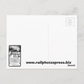 大西洋海岸線鉄道1934 ポストカード (裏面)